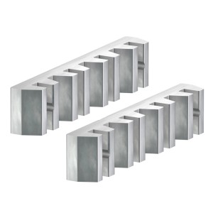 GS Terrassen Kopplungspaar für Jumbo-Profil 100 mm x 400 mm x 20 mm Alu Blank