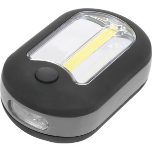 Schwarze LED-Arbeitslampe Smart Line mit COB LED und Haken zum Aufhängen.