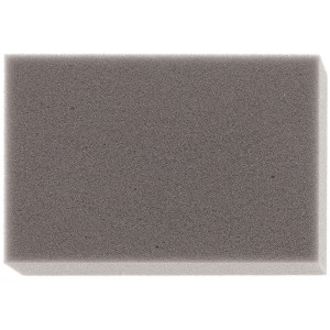 Graue Wollpunchunterlage 15x10 cm aus Schaumstoff zum Filzen. Kreativwerkzeug für Bastelarbeiten.