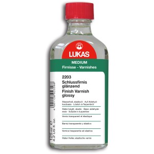 Lukas Schlussfirnis glänzend, 125ml Flasche für Öl-, Acryl- und Temperabilder.