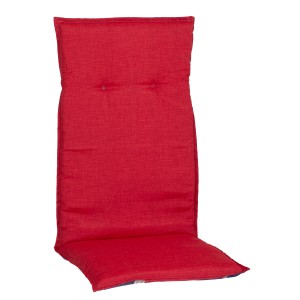 Rot karierte Beo Sitzauflage Gold Coast für Hochlehner Gartenstühle.