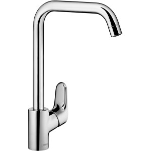 Hansgrohe Ecos L Küchenarmatur Chrom mit hohem, schwenkbarem Auslauf.