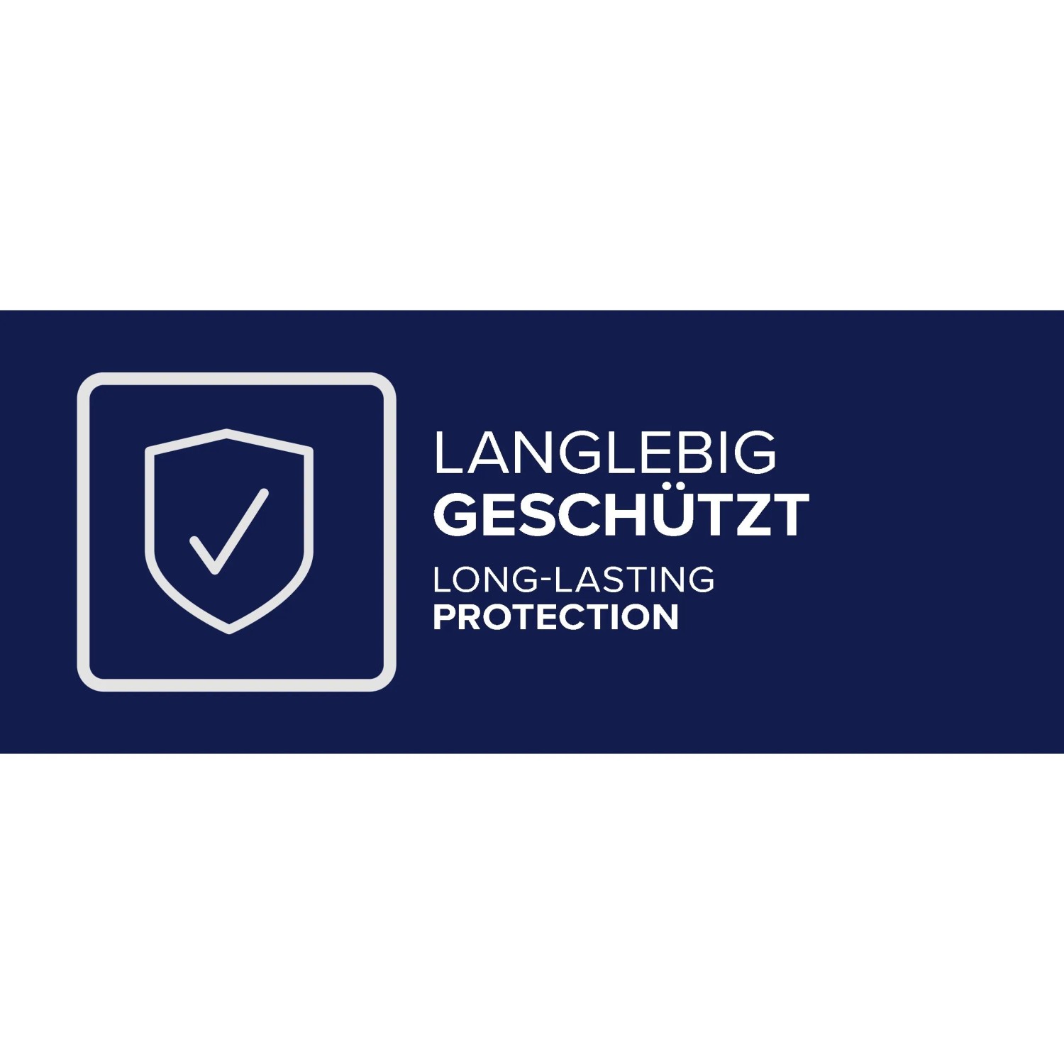 Symbol für langlebigen Schutz des tesa Insektenschutz-Plissees.