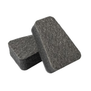 Aduro Easy Clean Stahlwolle Schwamm für Kaminöfen, 2 Stück, zur Reinigung der Sichtscheibe.