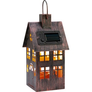Solar-Dekolaterne Haus LED 20,5 cm x 10 cm x 10 cm