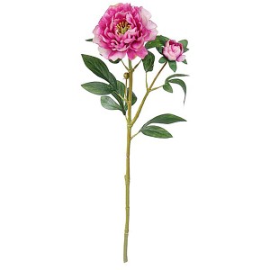 Künstliche lila Pfingstrose (58 cm) von Mica Decorations. Dekorative Kunstpflanze für Zuhause.