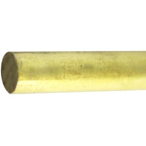 Arcansas Rundstange aus Messing, 4x4x1000 mm, ideal für dekorative und schützende Anwendungen.