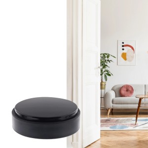 Schwarzer Wagner Bodentürstopper Black Deluxe, selbstklebend, Ø 50 mm.