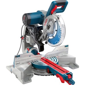 Bosch Professional GCM 10 GDJ Kapp- und Gehrungssäge mit Kreissägeblatt, blau/silber.