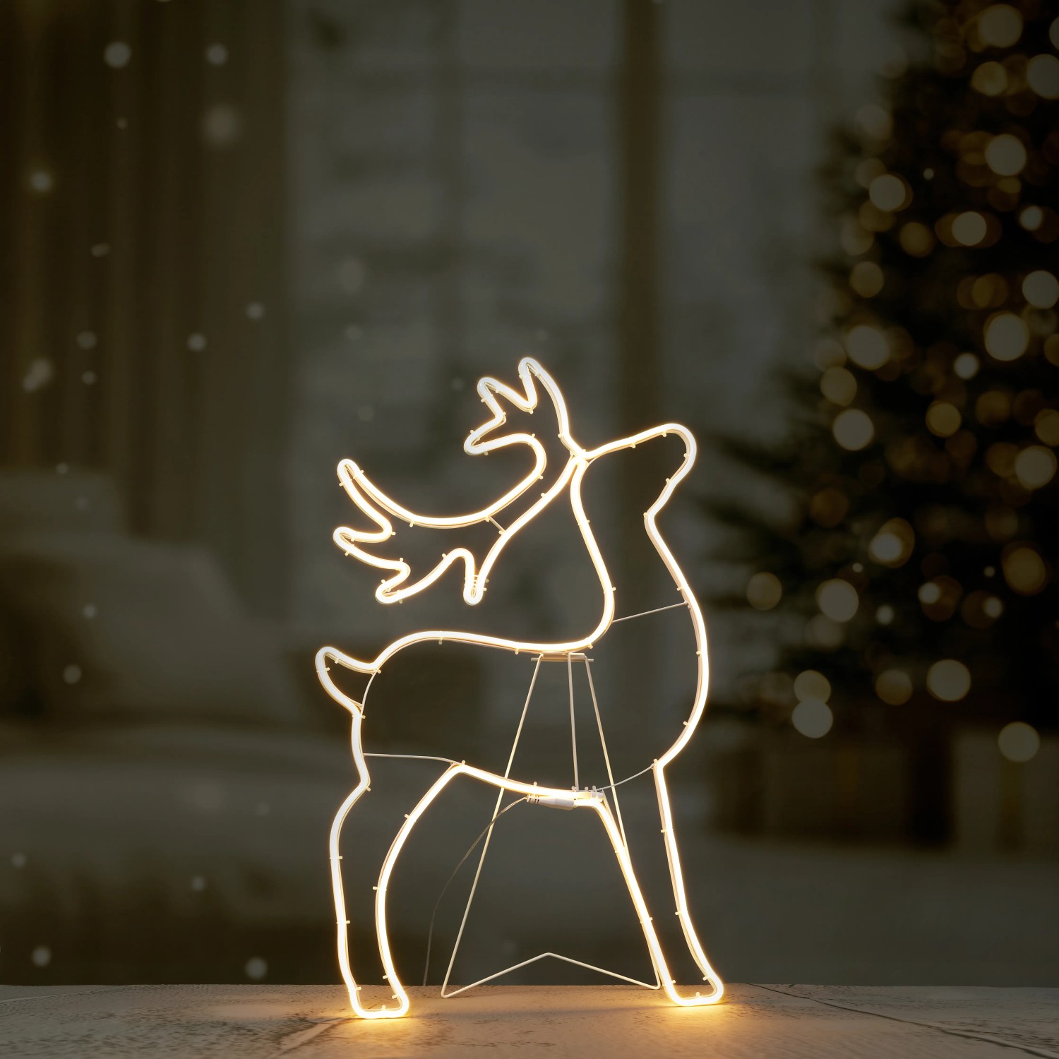 Lichtfigur Rentier 53 cm x 83 cm Warmweiß 441 LEDs kaufen bei OBI