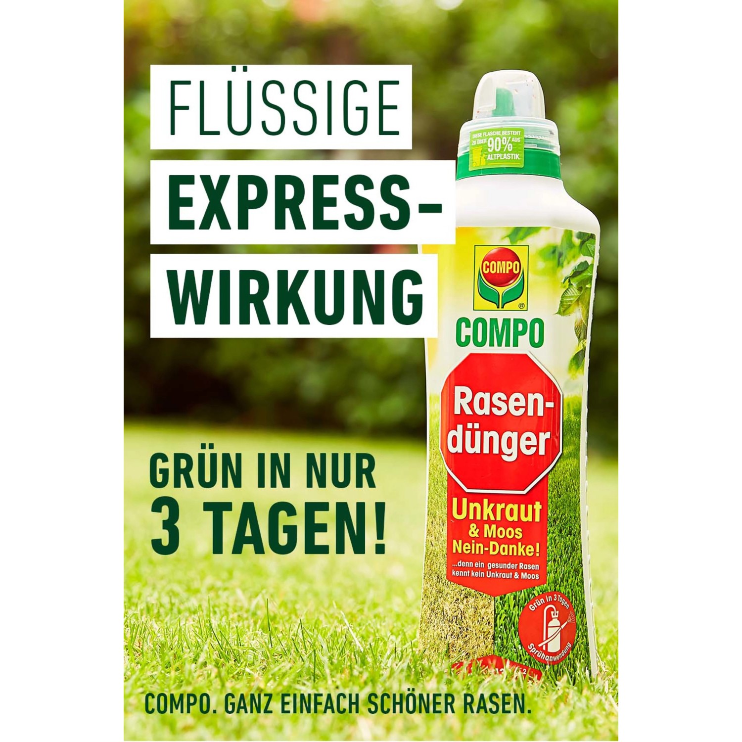 Compo Rasendünger Unkraut und Moos Nein-Danke 1,3 l_7