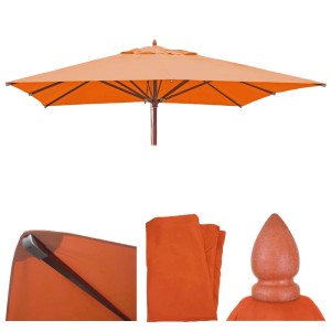 MCW Ersatzbezug für rechteckigen Sonnenschirm, 3x3m, Terracotta.