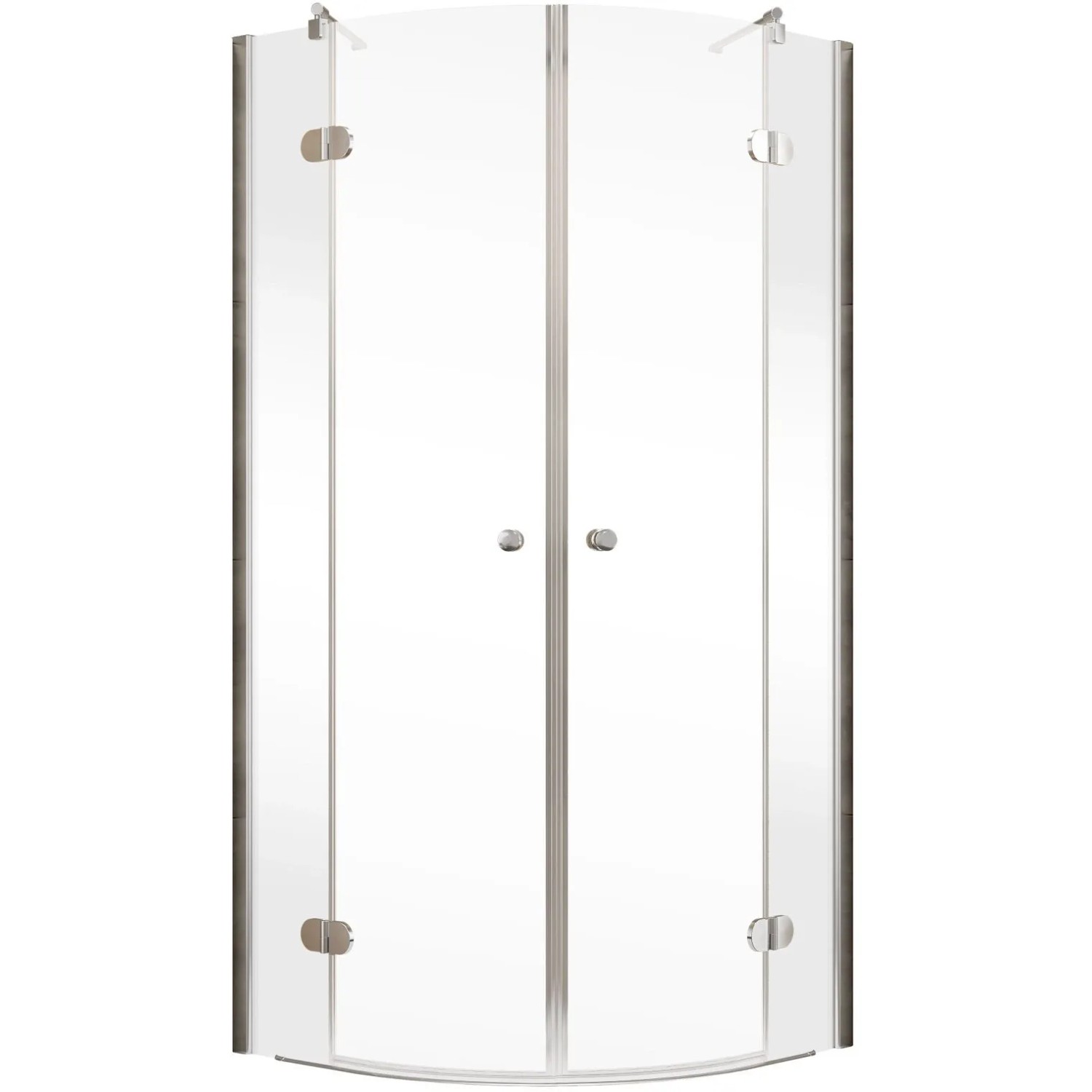 Schulte Master Class Runddusche, 90x90 cm, 4-teilig mit Echtglas und Chromoptik.
