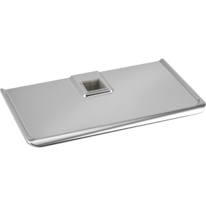 Ablage der verchromten baliv Duschbrause DBS-70.70 aus dem Brauseset, Detailaufnahme.