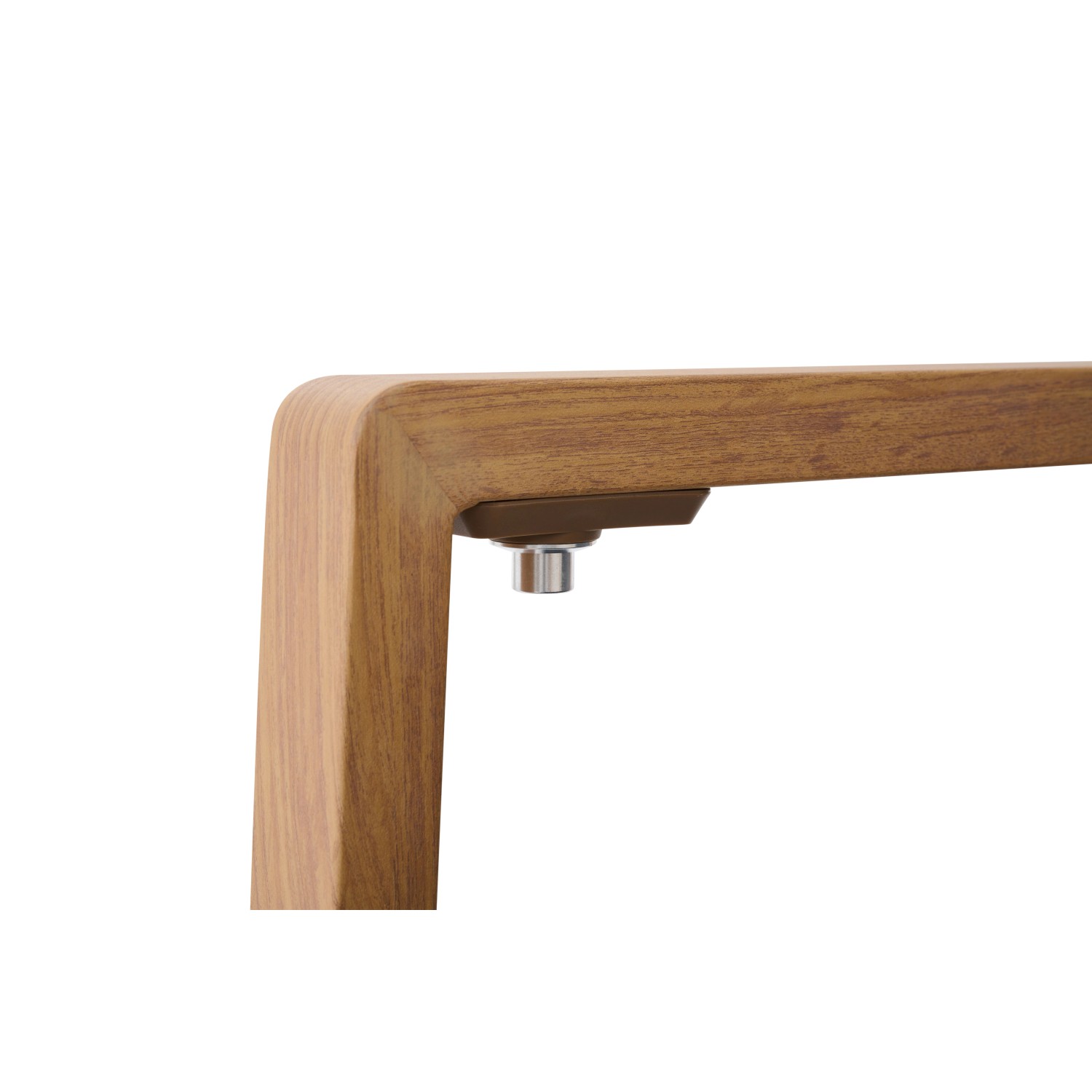 Detailaufnahme des Teaklook-Aluminiumgestells vom Siena Garden Dining Sessel Move Catania.