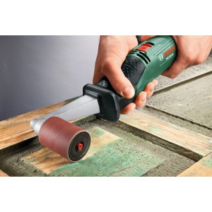 Bosch Schleifhülse SH 60, K80 am PRR 250 Schleifer im Einsatz.