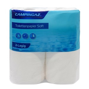 Campingaz Toilettenpapier Soft, 4 Rollen Spezialpapier für Campingtoiletten.
