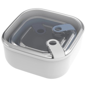 Rotho Frischhaltedosen-Set Ela, 3-teilig, mehrfarbig. Vorratsdosen aus Kunststoff mit transparentem Deckel.