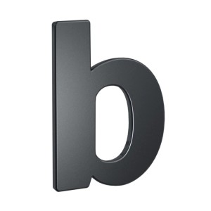 Basi Hausnummer & Buchstaben HN 160 B Stahl Anthrazit