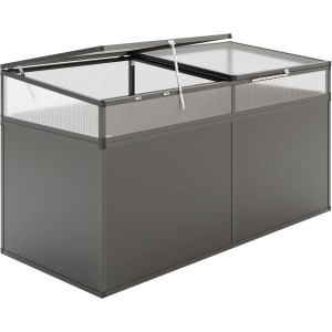 KGT Frühbeetaufsatz passend für Hochbeet 210 Anthrazit-Grau 2,05 x 0,90 m