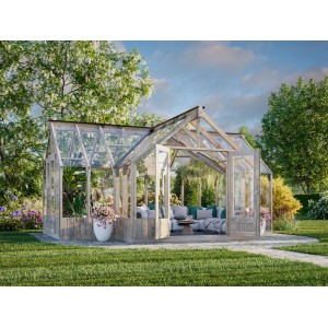 Palmako Gewächshaus Emilia 19 Grau 19,1 m²