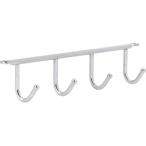 Siro Hakenleiste 2081DM Metall Chrom Glänzend Länge 272 mm 4 Haken