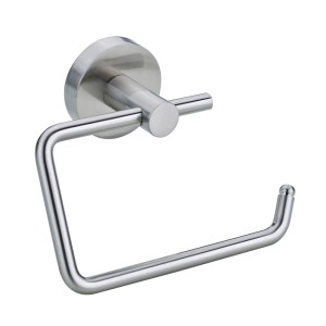 Nie Wieder Bohren Toilettenpapierhalter Moon MO235 aus verchromtem Metall, inklusive Befestigungsset.