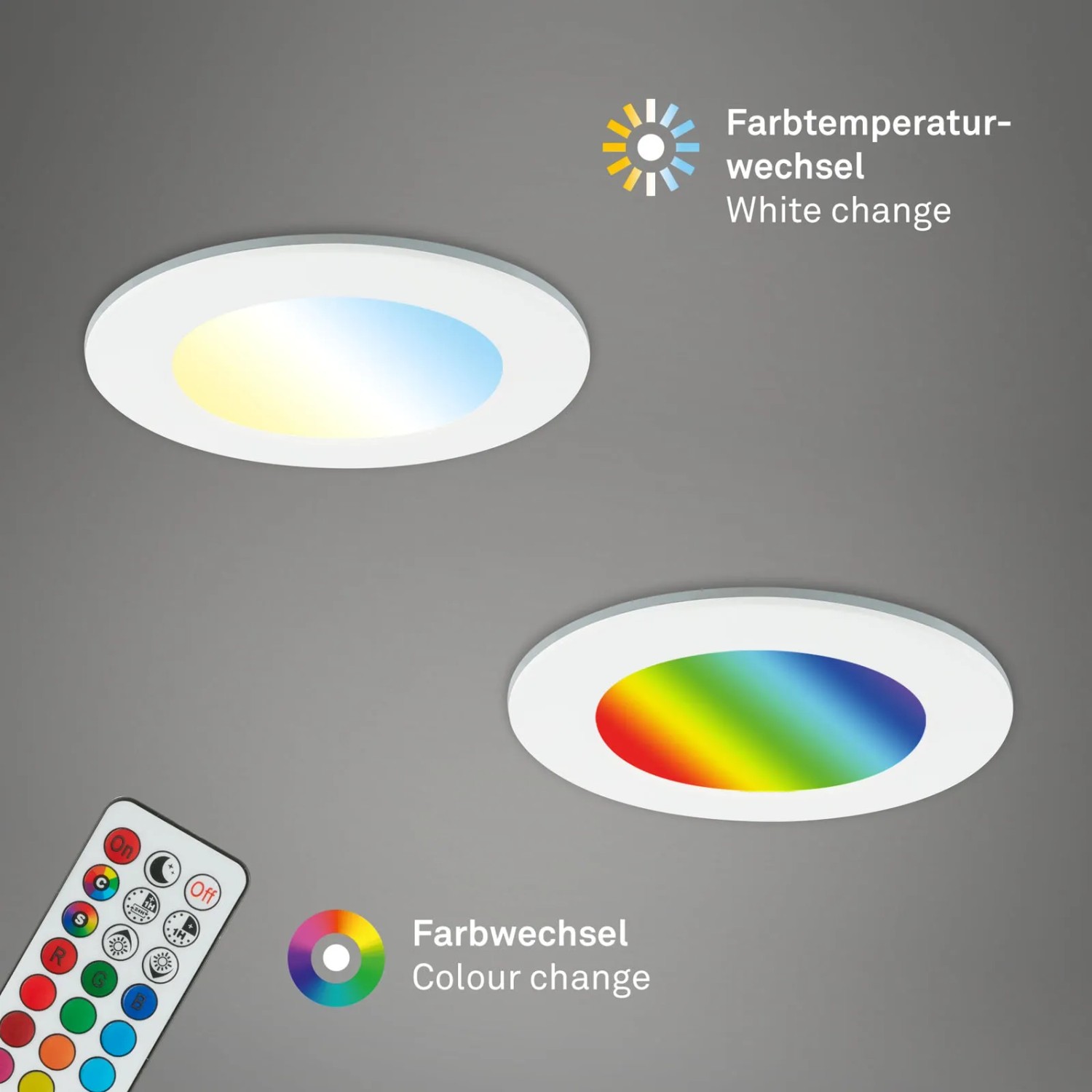 Briloner LED Einbaustrahler Kulana Dimmbar IP44 90 mm 3er-Set kaufen