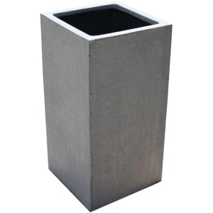 Vivanno Pflanzkübel Block 30 cm x 30 cm x 60 cm Betonoptik Grau