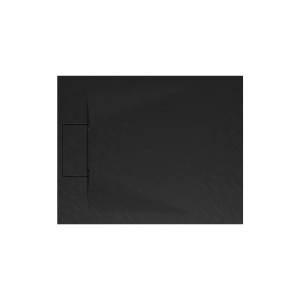 Rechteckige, anthrazitfarbene Schulte Duschwanne ExpressPlus Extraflach 100x80 cm aus Mineralwerkstoff.