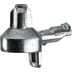 Hettich Bodenträger aus Zinkdruckguss, geeignet für 3 mm und 5 mm Bohrungen, 20 Stück