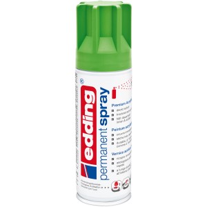 Edding 5200 Permanentspray in Gelbgrün, seidenmatt für Buntlack-Spray Anwendungen.
