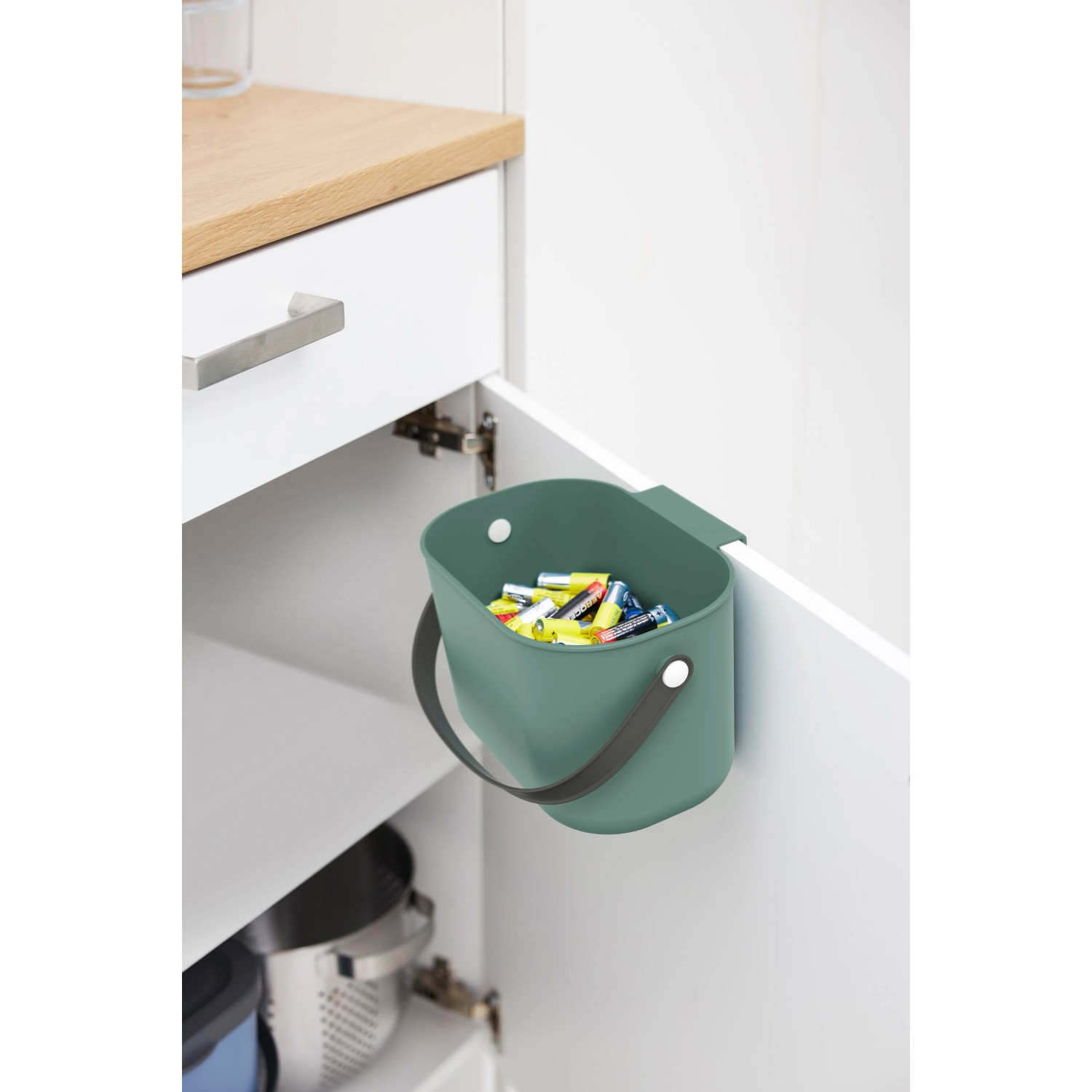 Rotho Bioabfallbehälter Albula 3,2 l Mistletoe Green_14