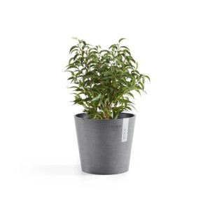 Ecopots Pflanztopf Amsterdam Ø 17 cm x 15 cm Grau