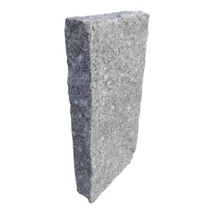 Granit-Palisade Grau Gestockt 7 x 25 x 100 cm