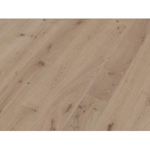 Living by Haro Parkett Eiche Altweiß, Landhausdielenoptik mit geölter Oberfläche.