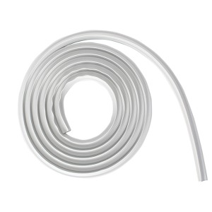 Schulte Dichtprofil, waagerecht, für Badewannenfaltwand, grau, aufgerollt.