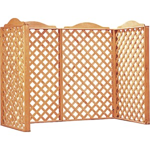 Mülltonnenbox Rex aus Kiefernholz, Spalier für 2 Tonnen, 171x79x127cm.