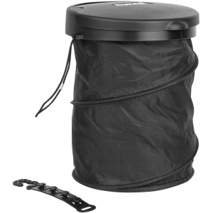 Faltbarer Eufab Automülleimer mit Deckel und variabler Befestigung.