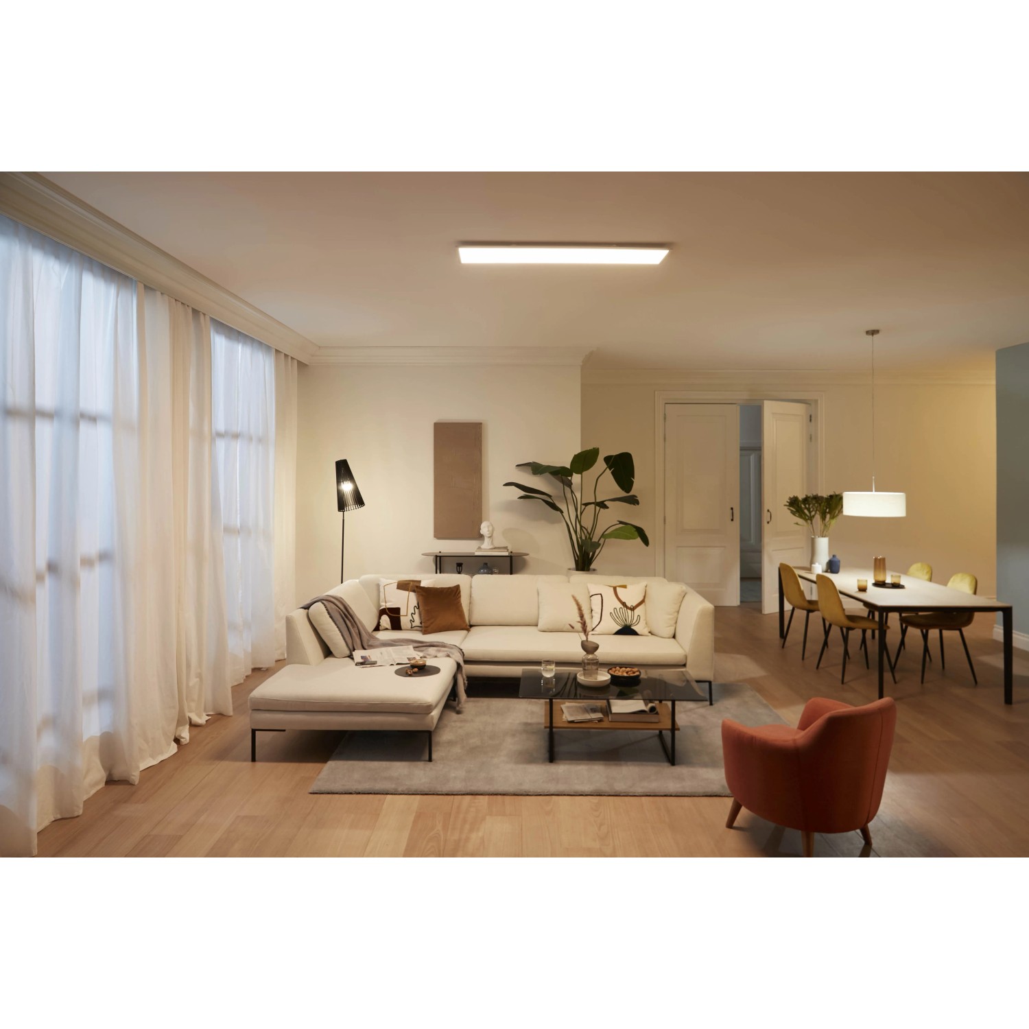 PIC-NIC LED Tischlaterne, Wiederaufladbar, 2700K Warmweiß, IP54, Weiß – Für Garten, Terrasse, Balkon