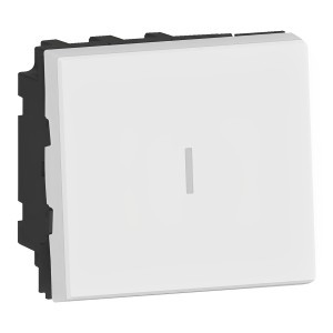 Legrand Wechselschalter Mosaic in Weiß mit LED-Beleuchtung für Schalter & Taster.