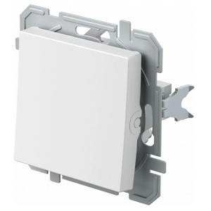 Tem Universalwippe Logiq Flat in Polarweiß für Schalter und Taster.