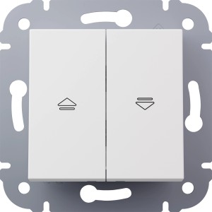 Elektromaterial Jalousie-Schalter Vilma Weiß Matt