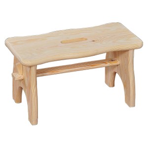 Kesper Fußbank aus Kiefernholz mit Tragegriff, ideal als Tritthocker oder Leiter-Ergänzung.