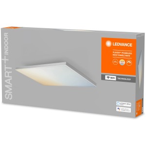 Verpackung der Ledvance Smart+ WiFi Deckenleuchte Planon, rahmenlos, 60x30 cm, Tunable White.