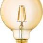 Eglo LED Leuchtmittel G95 Amber, E27, 4,9W. Smart Home Leuchte mit warmweißem Licht.