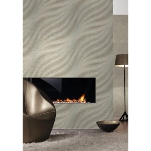 Colani Vliestapete Evolution Wellenstruktur Bronze