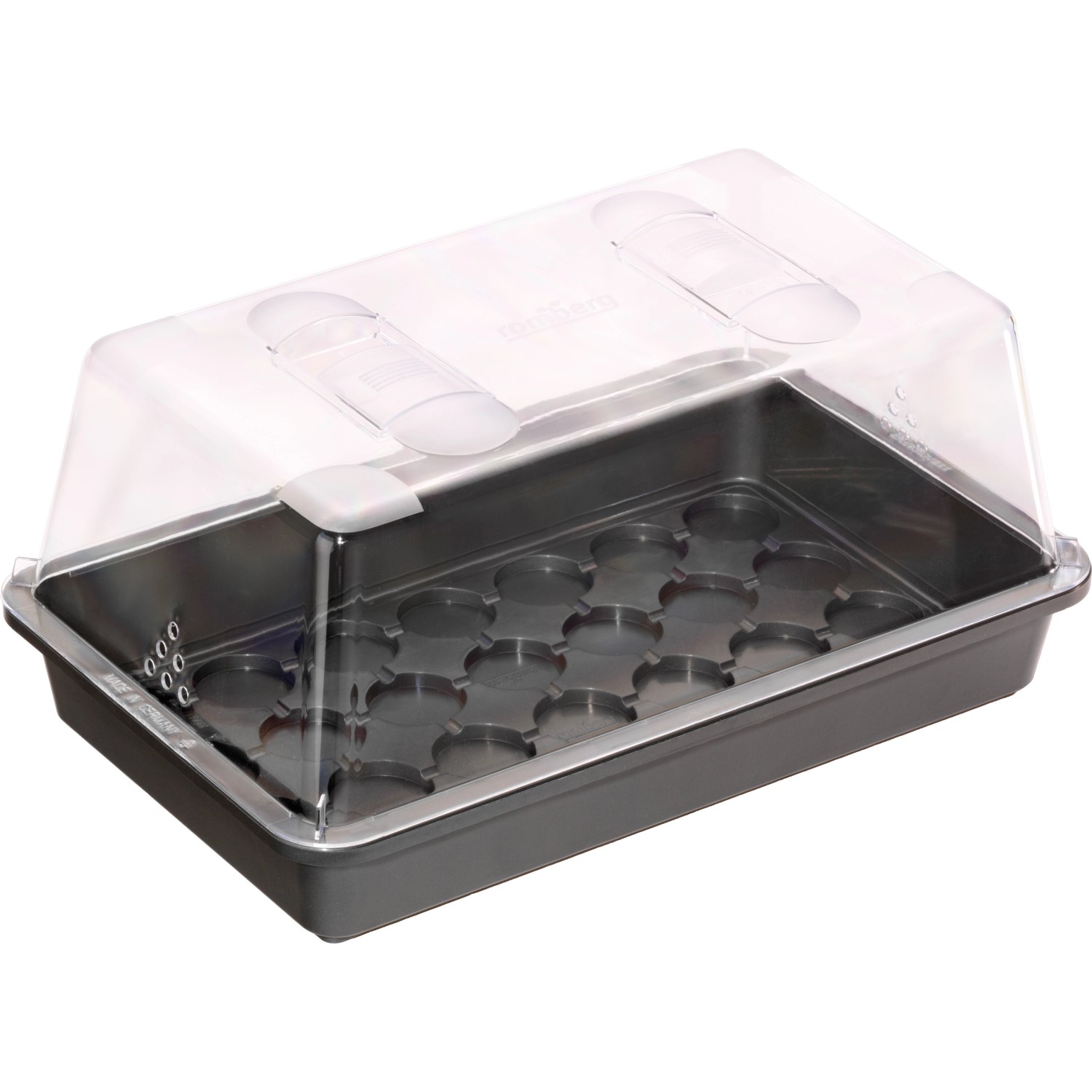 Zimmergewächshaus-Deckel transparent für Universalschale 38x24cm zur Pflanzenanzucht.