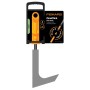 Fiskars OneClick Fugenkratzer mit orangefarbenem Griff und grauer Klinge.