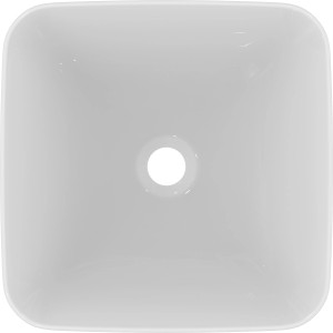 Ideal Standard Connect Air Handwaschbecken, 40x40 cm, weiß, ohne Hahnloch und Überlauf.